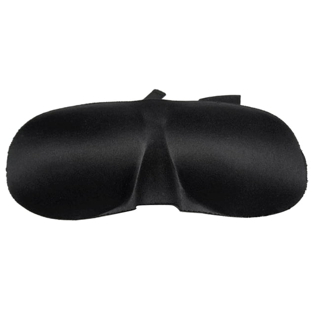 FELTECHELECTR Antifaz para dormir 3D novedoso, antifaz para dormir con antifaz (negro)