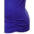 thumbnail image 3 of FashionOutfit Women's Basic Solid Sleeveless Round Neck Racer-Back Plus Size Tank Top, 3 of 3
