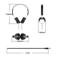 thumbnail image 6 of Ysyqkn Head-Mounted Headphones Adjustable Zero Delay 3.5mm Interface Without Mic 103 dB Black, 6 of 8