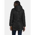 thumbnail image 3 of Big Chill Women's and Women's Plus Chevron Quilted Puffer Jacket with Hood, Sizes S-3X, 3 of 6