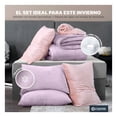 thumbnail image 2 of Set Edredón Invernal y Sábana De Cajón Individual Esquimal Lila - Rosa Diseño de la tela Liso, 2 of 6