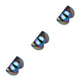 thumbnail image 1 of Justharion Visière de Remplacement pour Moto 3 Boutons Flip Wind Coloré 3Ensemble, 1 of 1