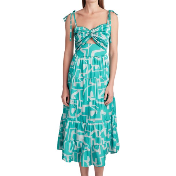 WILLBEST Vestido Lino Para Mujer, Moda Informal, Estampado, Tirantes, Sin Mangas, Vestido Largo, Falda Informal