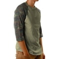 thumbnail image 2 of Ma Croix Men's Raglan 3/4 Sleeves Casual Cotton Baseball Jersey T-Shirt, 2 of 4