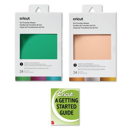 Cricut Foil Transfer Sheets Metallic and Jewel Sampler Bundle