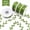 Green, variant on Artificial Greenery Vine Garland,Leaf String Ribbon for Wedding Crafts Home Decor,Flexible Green Trim Gift Wrap Decoration,4 Pcs
