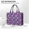 thumbnail image 3 of Large Capacity Tote Bag,Purple Fairy Unicorn Pattern Handbag Fashion Luxury Tote Bag,15.7"x13"x 5.1" Inches,Laptop Compatible, 3 of 6