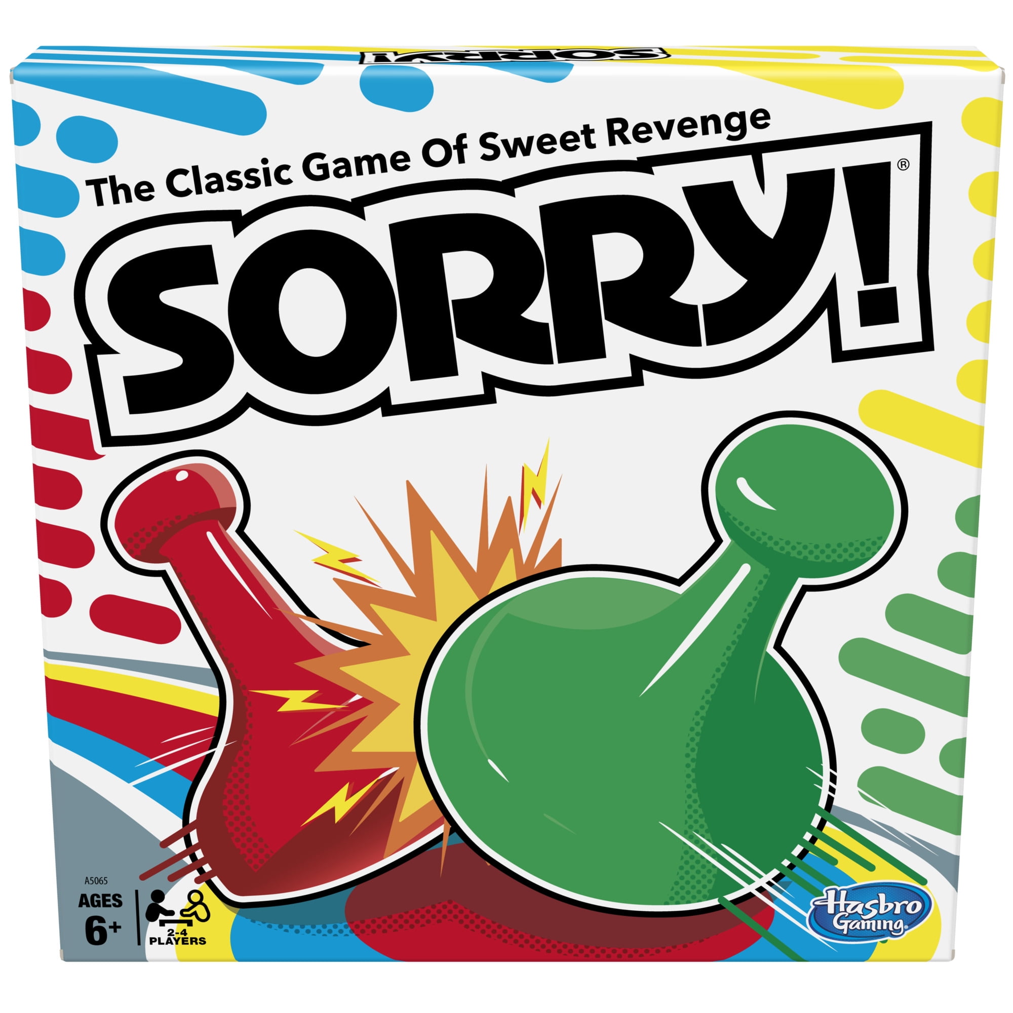 Sorry! Board Game for Kids & Adults, Classic Family Game for 2-4 Players, Ages 6+