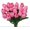 Dark Pink, variant on Artificial Tulips Flowers,20 Pcs 13.5" Artificial Latex Tulips Flowers for Home Room Office Party Wedding Decoration(Dark Pink)