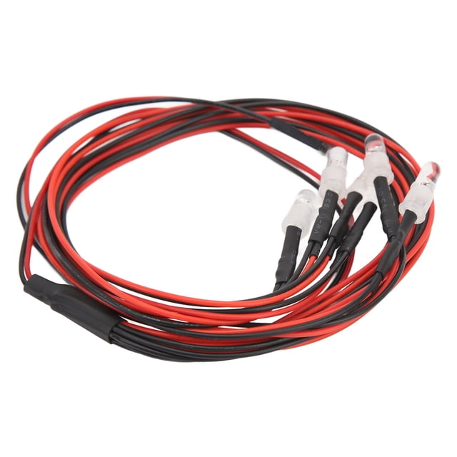 Kit de luces para coche RC ANGGREK Luz Ligera Blanca Roja Azul De Alto Brillo 6 LED RC para Scx10