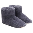 thumbnail image 1 of 1 Paire de Pantoufles Chauffantes Électriques USB Rechargeables Chaussures en Peluche Chauffantes Gris, 1 of 8