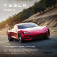 thumbnail image 2 of Sueño 1/64 Tesla Roadster Diecast modelo de coche-gota de agua azul oso de fresa Electrónica, 2 of 5