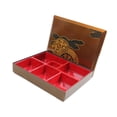 thumbnail image 4 of Caja bento japonesa para transportar alimentos, caja bento tradicional para el hogar, la oficina y el restaurante. 6 cuadrícula, 4 of 9