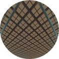 thumbnail image 1 of Ahgly Company Machine Washable Indoor Square Transitional Bakers Brown Area Rugs, 3' Square, 1 of 7