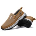 thumbnail image 2 of Men's Slip‑On Low Top Casual Walking Shoes, Fabric Upper Footwear with Curved Multi‑Tone Rugged Outsole for Daily Strolls and Light Travel Activities, 2 of 9