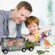 thumbnail image 4 of Juguete de dinosaurio, coche infantil, 3 dinosaurios pequeños al azar, para niña y niño, juguete de dinosaurio para niño de 3 años (verde), 4 of 4
