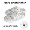 thumbnail image 6 of Balery Hand Drawn Rabbit Pattern Women's Fuzzy Memory Foam Slippers Fluffy Winter House Shoes Indoor and Outdoor-40/41, 6 of 7
