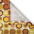 thumbnail image 3 of Ambesonne Mid Century Kitchen Curtains, Design Retro Square, 55"x39", Brown Yellow Coral, 3 of 3