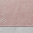 thumbnail image 4 of Solid Outdoor Rug for Patio or Balcony in Mottled Pink, 4 of 6
