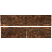 Walnut Burl 4 Way Match Veneer Pack, 8X18 4Pc