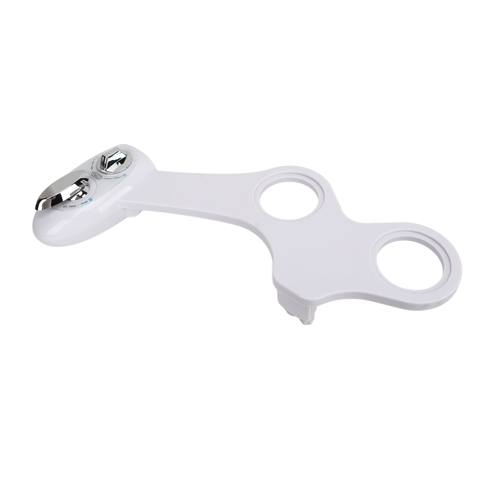Riousery Bathroom Dual Nozzle Cold Water Spray Adjustable Bidet Toilet Attachment with Hose, White (18.5 inches / 47 cm)