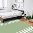 thumbnail image 6 of Area Rug 4'x6' Sage Green White Stripes Washable Area Rugs Non Shedding Floor Carpet Rubber Backing Non-Slip Indoor Mats for Living Room Bedroom Kitchen, 6 of 8