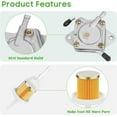 thumbnail image 6 of 10L0L Golf Cart Fuel Pump Fuel Filter Kit for Yamaha G8 G9 G14 G22 & Club Car DS Precedent Gas 290FE 350FE Kawasaki Engine,1014523, 1014524, JN6-F4410-00, JF2-24410-20, 6 of 7