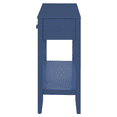thumbnail image 6 of Hassch 59.1" Console Table, 2-Tier Entryway Table with Open Shelf and 3 Storage Drawers for Hallway, Foyer, Navy Blue, 6 of 11