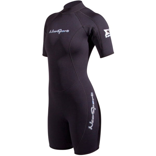 NeoSport Wetsuits 3mm Women's Back Zip Shorty Black