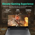 thumbnail image 5 of HP Victus 15.6" FHD 144Hz Gaming Laptop, AMD Ryzen 5-7535HS, 16GB DDR5 RAM, 1TB PCIe SSD, AMD Radeon RX 6550M, Backlit Keyboard, Windows 11 Home, Mica Silver, 256GB Docking Station Set, 5 of 5