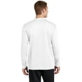 thumbnail image 2 of Sport Tek Adult Male Men Plain Long Sleeves T-Shirt White 4X-Large, 2 of 2