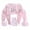 Pink LAYETTE G46, variant on TSHXS Boy Outfits Layette Set Boy Boy Girl Clothes Unisex Romper Pants Set Hat Outfits Toddler Blue