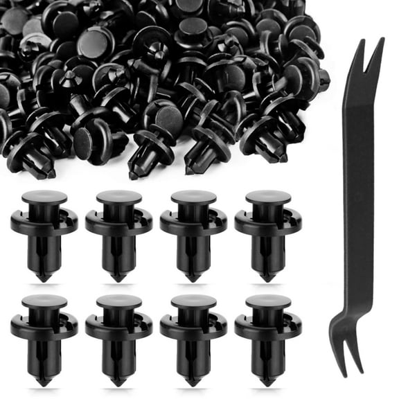 LTS EMIRA 150 Pcs POM Fastener Rivets Compatible with Honda Acura Accord Civic Fits Bumper and Fender Body Retainer Clips with Fastener Remover - 91503-SZ3-003