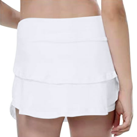 

nsendm Toddler Kids Girls Fashionable Casual Tennis Fitness Yoga Running Sports Pockets Toddler Dress up Clothes for Play Skirt White 14-15 Years