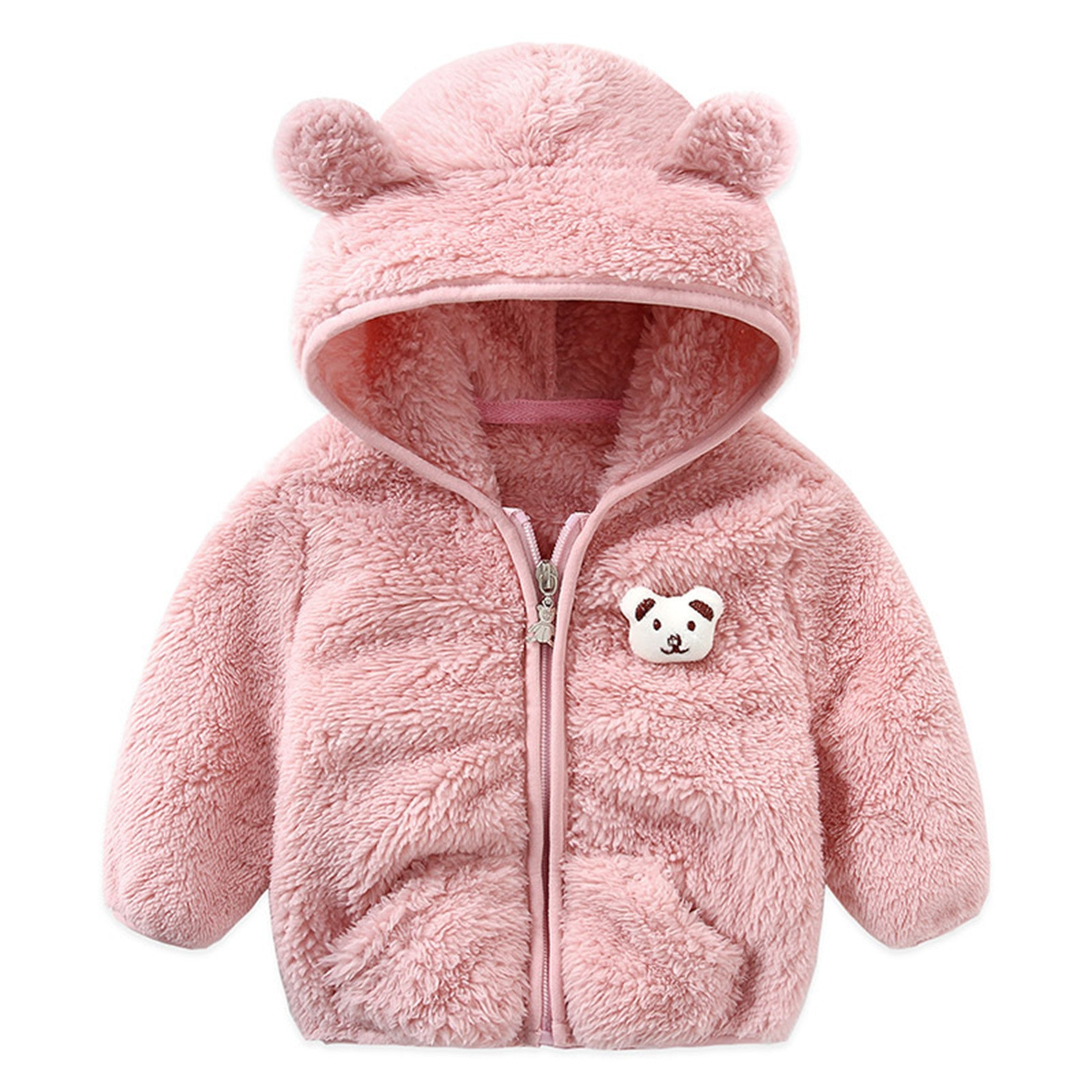 Dinosaur Jacket Toddler Baby Boy Girl Jacket Winter Clothes Hooded Coat Tops With Bear Ears Pants Sweater 2PCS Outfits Set Wool Trench Coat Boys - image 4 of 9