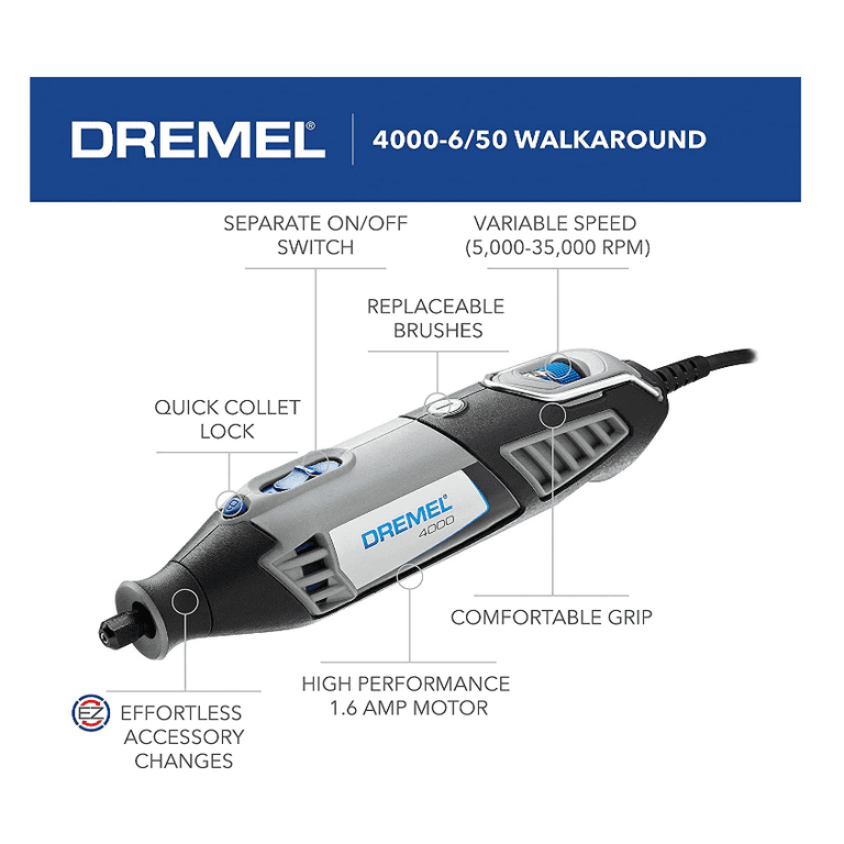 Dremel 4000-6/50 High Performance Rotary Tool Kit