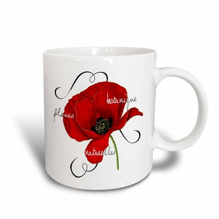 

3dRose Poppy Flowers - Ceramic Mug 11-ounce