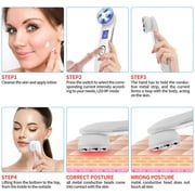 Radio Frequency Skin Tightening Machine, 6-in-1 Rechargeable Anti-Aging Skin Care Microcurrent Facial Device, Red Light, Wrinkle Remove, Rejuvenation, Skin-Firming