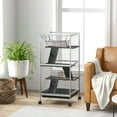 thumbnail image 2 of 45" H Rolling Small Animal Cage with Hammock, Ferret Cage, Chinchilla Cage, Pet Habitat with 6 Doors, Removable Tray, 2 of 6