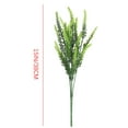 thumbnail image 2 of JeashCHAT Artificial Flowers Lavender Flower Bouquet Fake Outdoor Plants UV Resistant Plastic Shrubs Indoor Outside Garden Porch Decorations, Green, 2 of 3