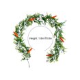 thumbnail image 2 of 2026 Easter Artificial Rattan Garland with Carrots and Flowers Greenery Vine for Home Mantel Table Party Decorations Spring Farmhouse Indoor Outdoor Decor, 2 of 5