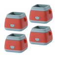 thumbnail image 4 of 4 Uds. Almohadilla para de la pierna, cubiertas protectoras para el , almohadillas antideslizantes, cubiertas para los pies de la cuadrado rojo Soledad Almohadillas protectoras de pies, 4 of 10