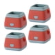 thumbnail image 3 of Almohadillas protectoras de pies Zulema 4 piezas cuadrado rojo de sílice antideslizante, 3 of 8