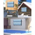 thumbnail image 4 of Blue Gradient Outdoor TV Cover 30 to 32 inch Water Ripple Striped Modern Waterproof Dustproof TV Covers for Outside with Zipper Remote Control Pocket Flat Screen Protectors, 4 of 7