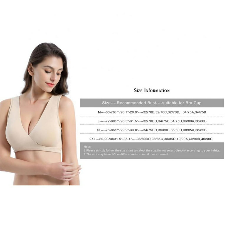Cotton Maternity Nursing Sleep Bra Bralette Breastfeeding Lounge  Bras,Ultra-thin Comfort Soft Pregnancy Wide Band Shoulder Straps  Bra(1-Packs)