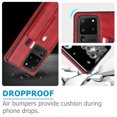 thumbnail image 5 of for Samsung Galaxy S20 Ultra Case, Lightweight Premium PU Leather Galaxy S20 Ultra Wallet Case with Card Holders Protective Case for Samsung Galaxy S20 Ultra Adjustable Stand,Red, 5 of 7