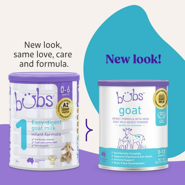 Bubs Goat Milk Powder Baby Formula with Iron for 0 to 12 Months