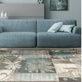 thumbnail image 5 of BNM Floral Damask Indoor Area Rug, 7' x 9', Rivulet, 5 of 6