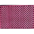 thumbnail image 1 of Ahgly Company Indoor Rectangle Checkered Pink Modern Area Rugs, 7' x 9', 1 of 4