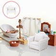 thumbnail image 3 of Eease Mini White European Sofa with Cushion for Dollhouse Decoration, 3 of 6